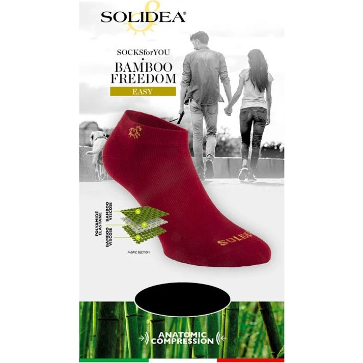 Solidea Bamboo Freedom Easy Socks - Sort, 1S