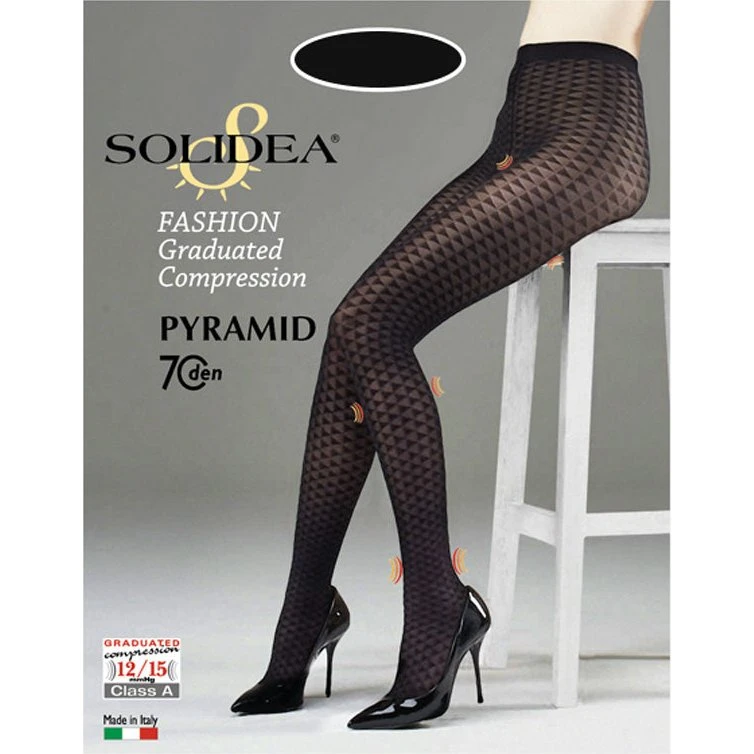 Solidea Pyramid 70 Den mikrofiber kompressionstights Moka 4L