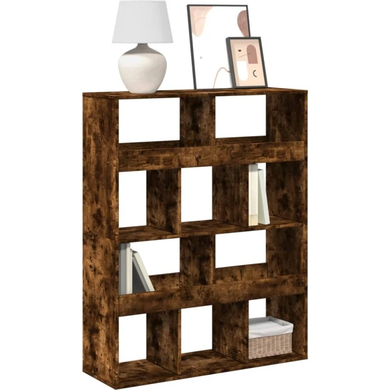 Bogreol 100x33x125,5 cm - Røget egetræsfarve