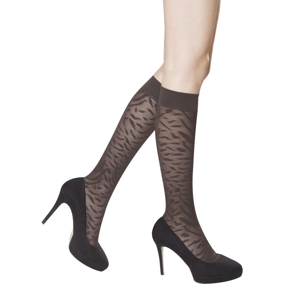 Solidea Savannah Lace 70 Knæhøje Kompressionsstrømper - Mokka