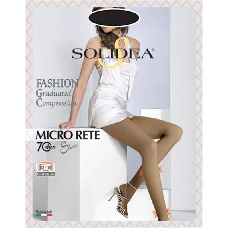 Solidea Micro Mesh 70 Denier kompressionstights 12-15mmHg Paprika
