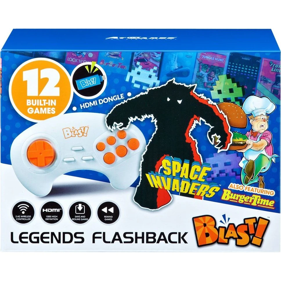 Retro Blast Blast Legends Space Invaders Konsol (12 spil)