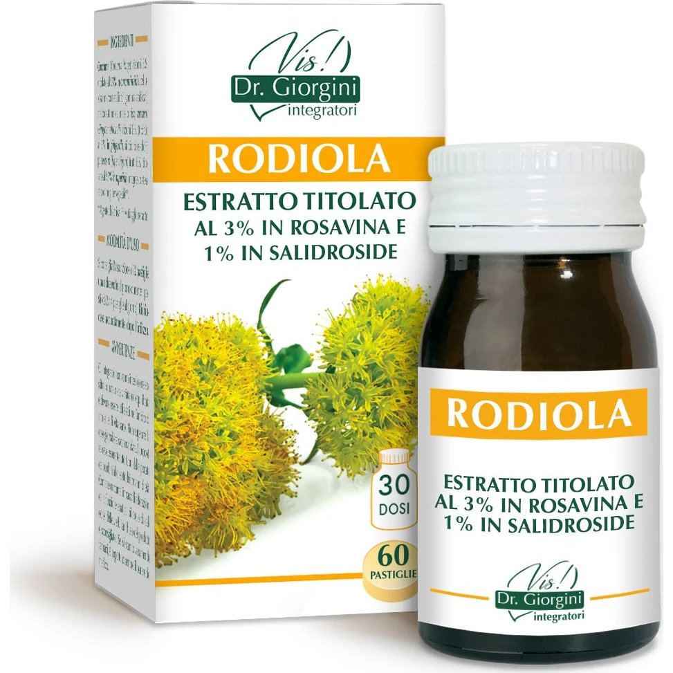 Dr. Giorgini Rhodiola titreret ekstrakt - 60 tabletter á 500 mg