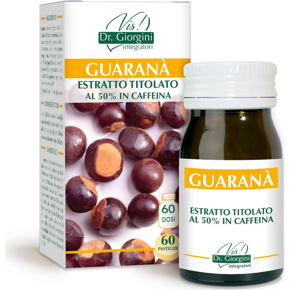 Dr. Giorgini Guarana titreret ekstrakt - 60 tabletter á 500 mg