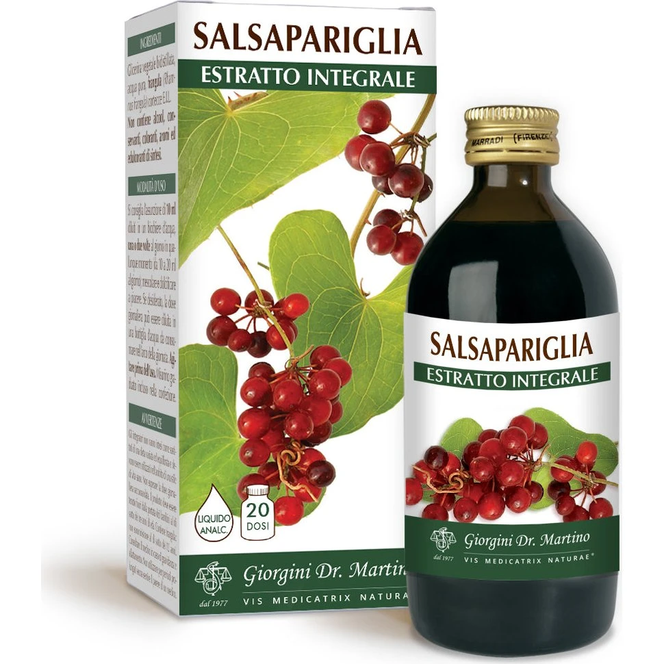 Dr Giorgini Sarsaparilla Helekstrakt, Ikke-alkoholisk, 200 ml