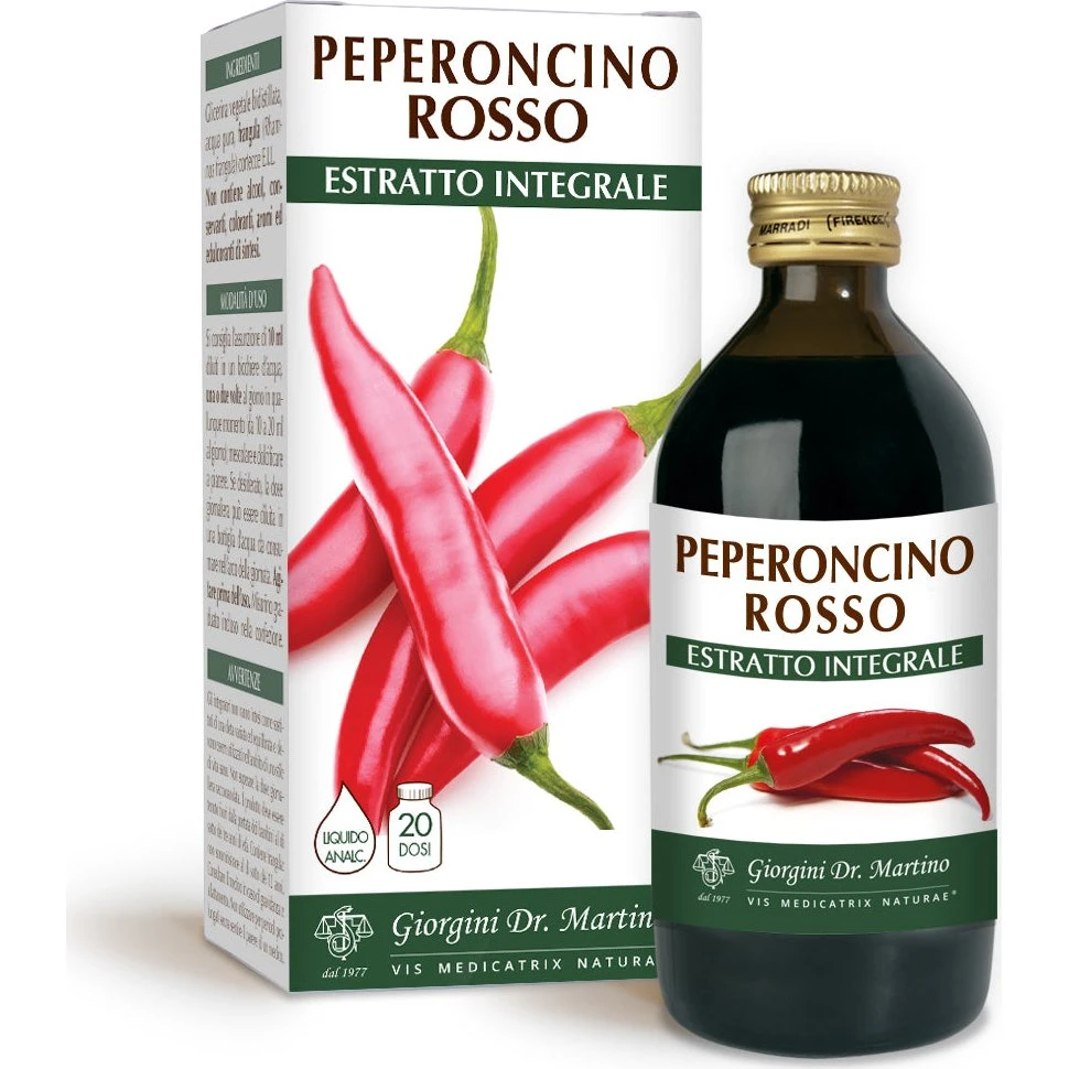 Dr Giorgini Rød Chili Peber Ekstrakt, Ikke-alkoholisk, 200ml