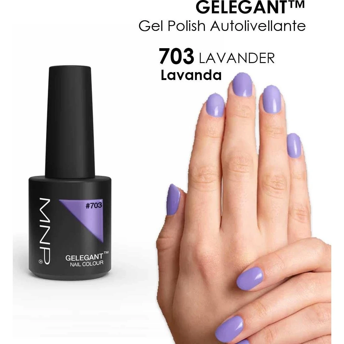 MNP Mesauda Gelegant Gel Neglelak 8ml - 703 Lavendel