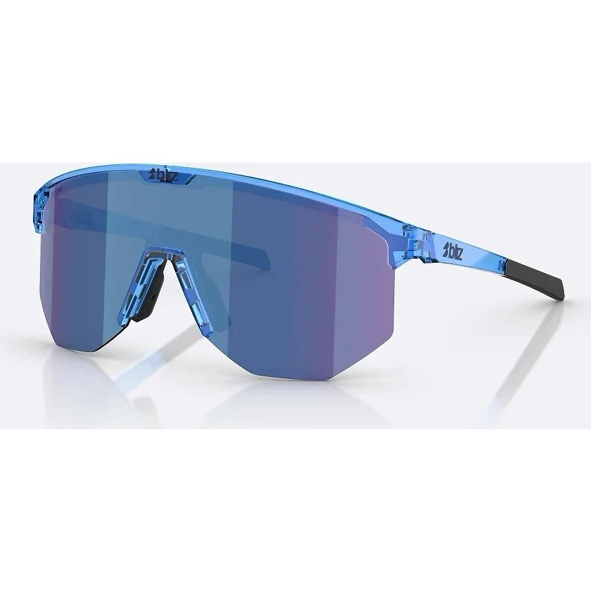 Bliz Hero Large Cykelbriller - Transparent Blue/Smoke/Blue Multi