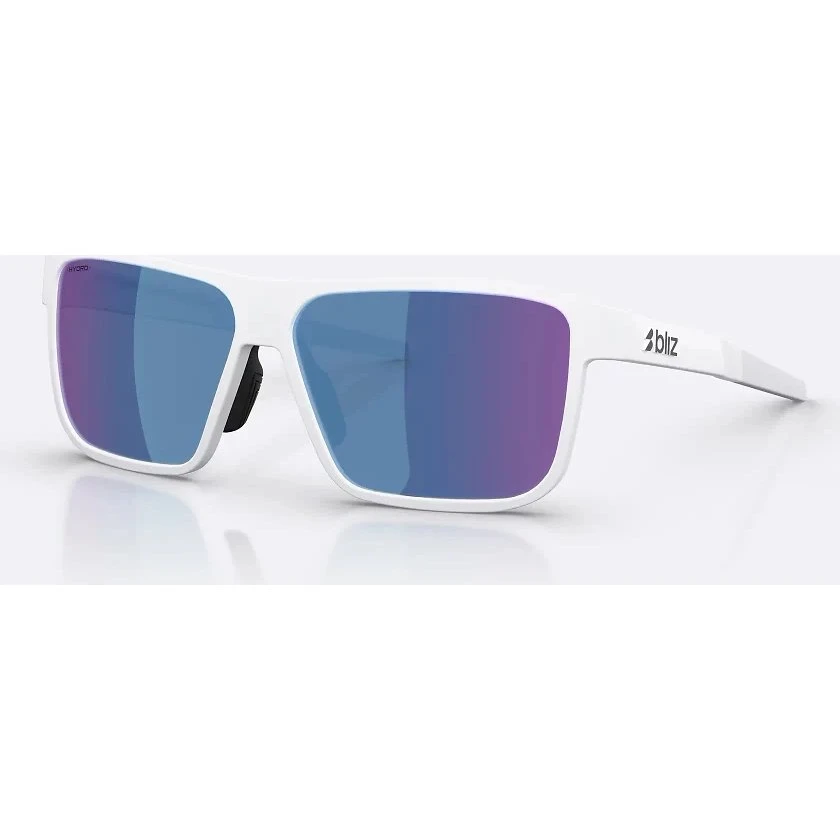 Bliz A008 Large Cykelbriller - Hvid/Smoke/Blue