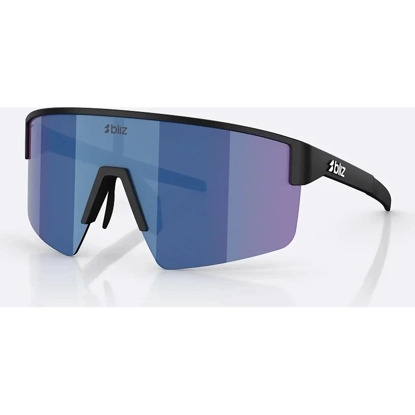 Bliz P004 Medium Cykelbriller - Matsort/Blue Mirror