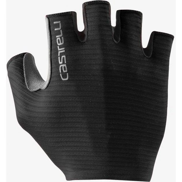 Castelli Espresso cykelhandsker med korte fingre - Lys sort