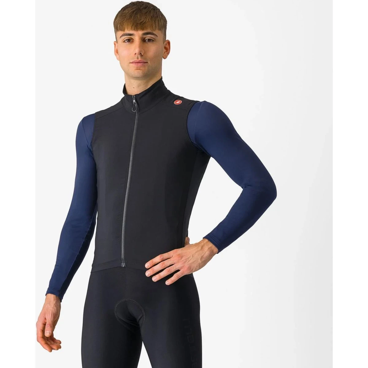 Castelli Espresso cykelvest light black herre