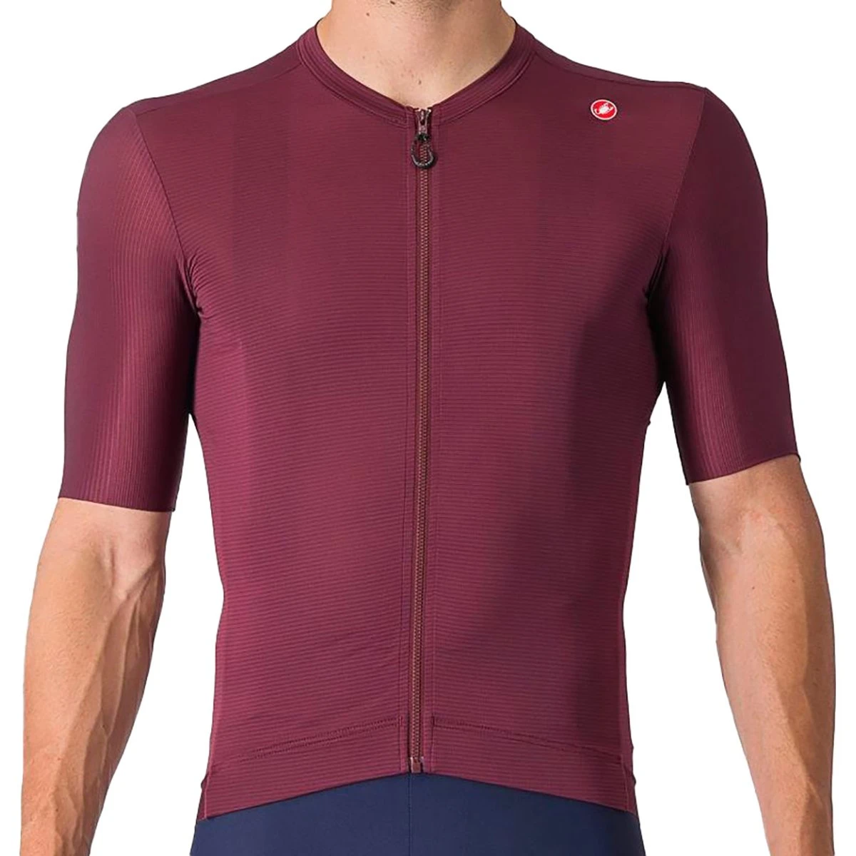 Castelli Espresso Jersey - Deep Bordeaux/Silver Moon
