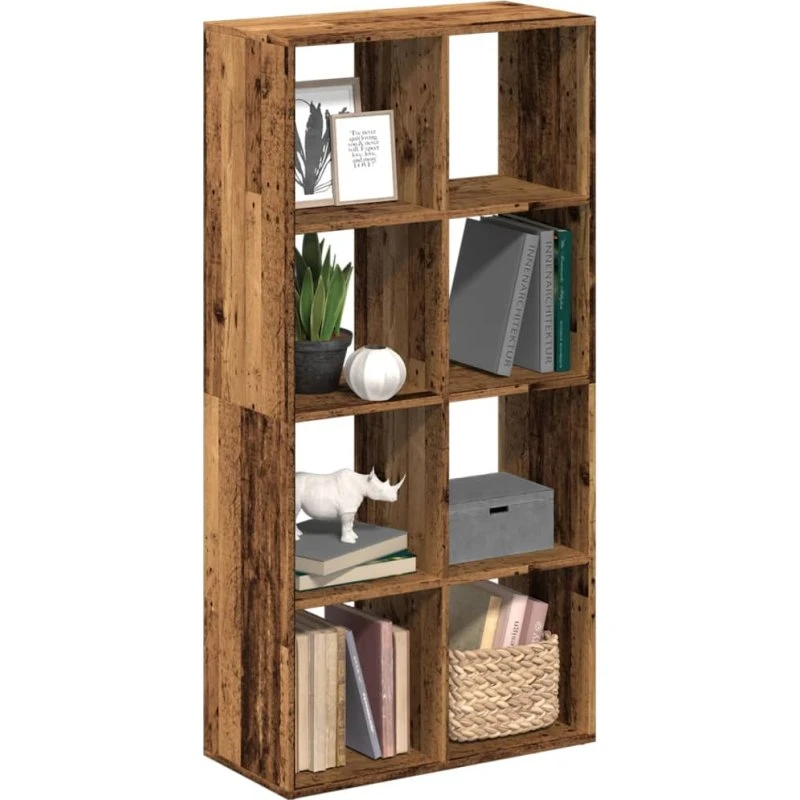 Bogreol/rumdeler antik træ 69,5x29x137,5 cm