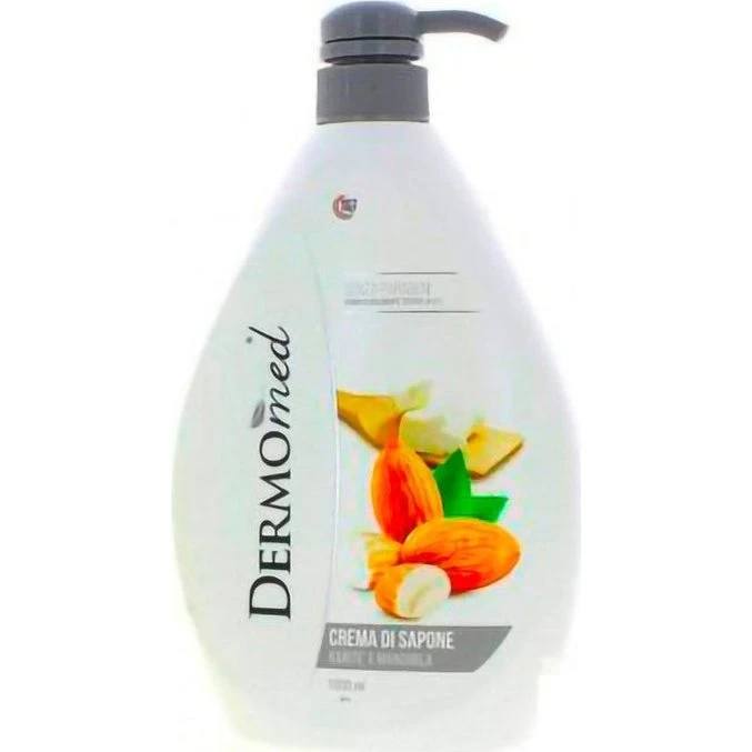 Dermomed Flydende sæbe med sheasmør og mandel, 1000 ml