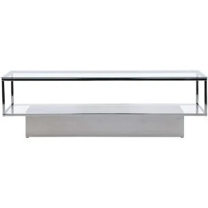 Maglehem sofabord glas 130x60 cm, sølvgrå