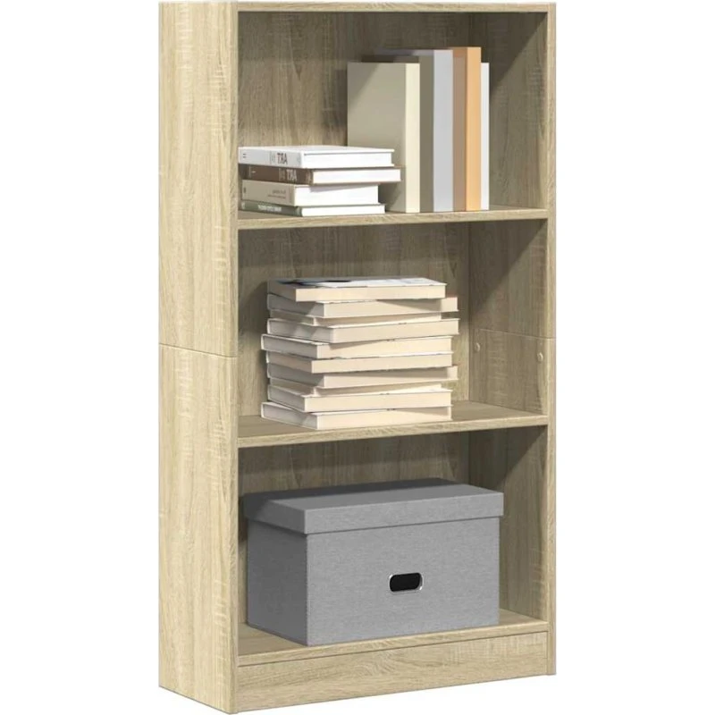 Bogreol 60x24x109 cm - Sonoma-eg (konstrueret træ)