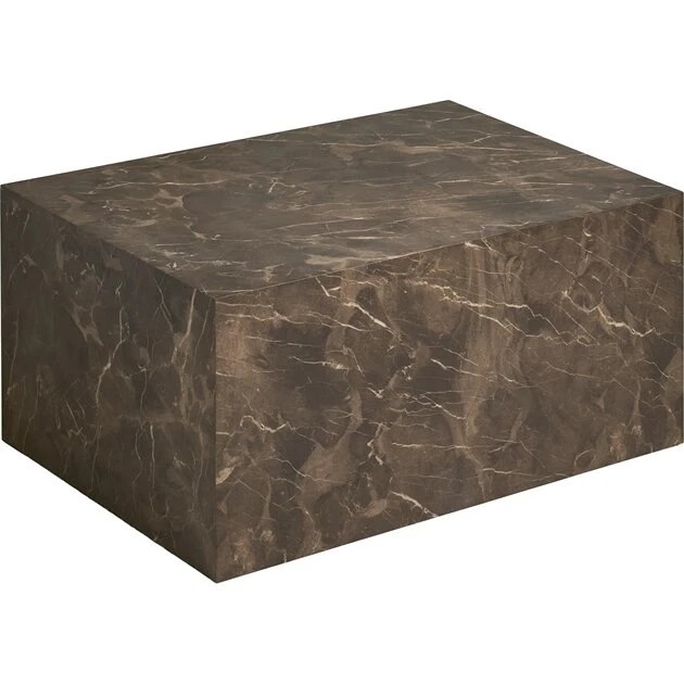 House Nordic Prague sofabord 60×80×40 cm, brun marmor-look