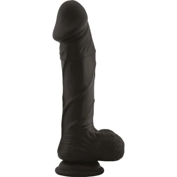 TOYZ4LOVERS Real Safe Berry Black Dildo - 23,5 cm