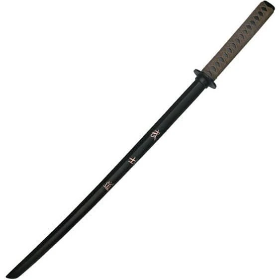 Bushida 1807BS Samurai træningssværd i sort hårdttræ, 39,5"