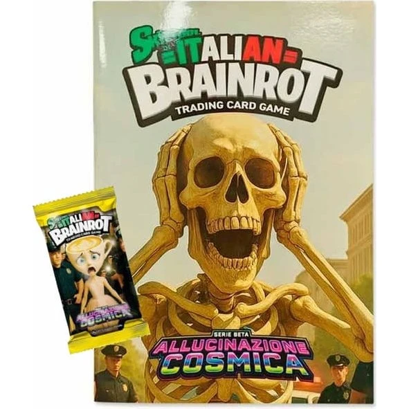 Italian Brainrot Series 2 Album + 7 Allucinacion Cosmica kort