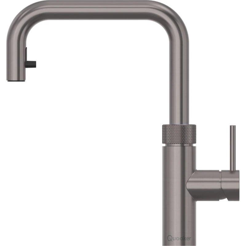 Quooker Flex Square køkkenarmatur med udtrækstud, sort krom