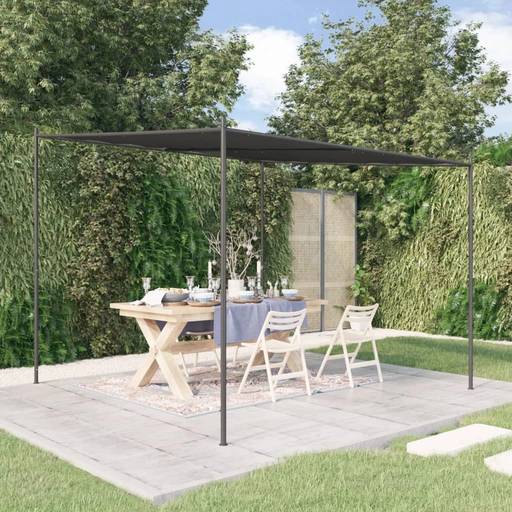 vidaXL Pavillon 3x3 m Antracitgrå - 180 g/m² Polyester