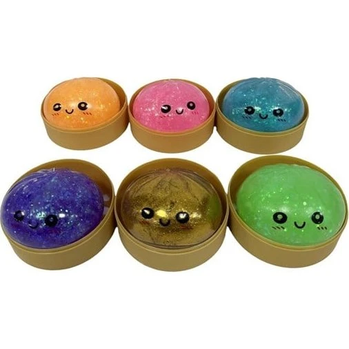 Trend Toys Kawaii Glitter Slime Dumplings i dampkurv
