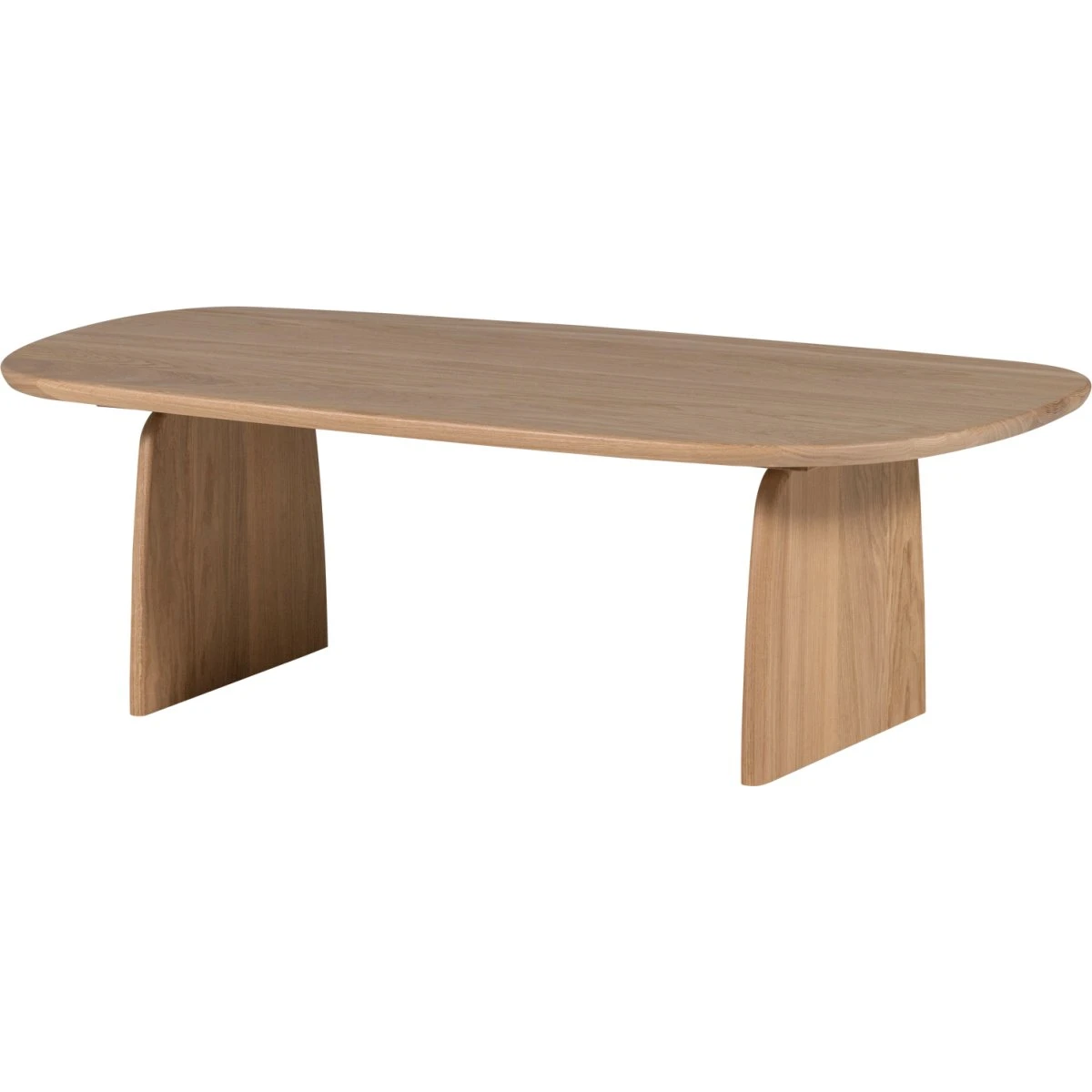 WOOOD Tablo Sofabord i egetræ - Beige - 110x60x35 cm
