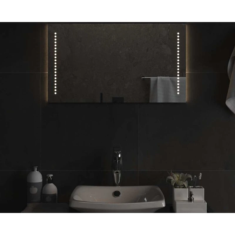 LED badeværelsesspejl 70x40 cm – IP65 med USB