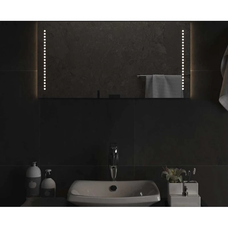 LED badeværelsesspejl 80x40 cm IP65 med USB