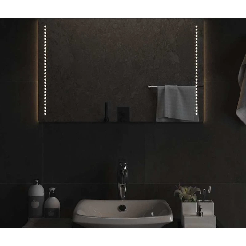 LED badeværelsesspejl 80x50 cm – IP65, USB