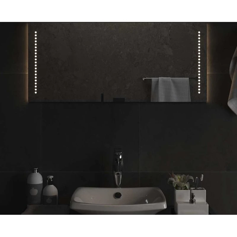 LED badeværelsesspejl 90x40 cm IP65 – USB