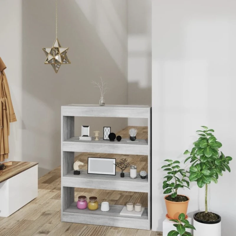 Bogreol/rumdeler 80x30x103 cm, Sonoma-eg