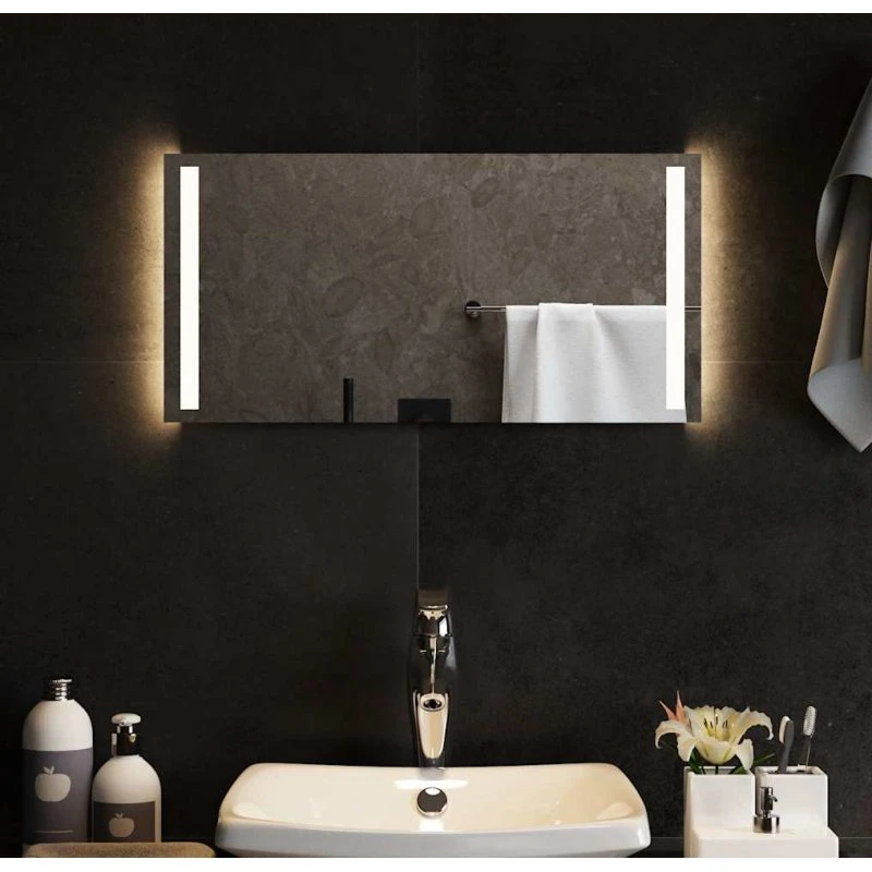 LED badeværelsesspejl 60x30 cm, IP65, USB (glas)