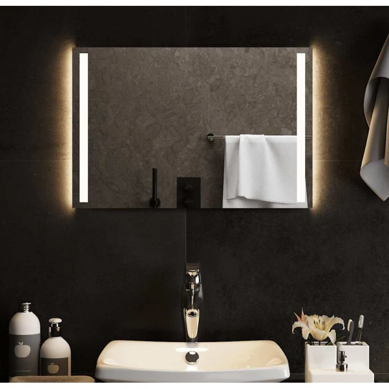 LED badeværelsesspejl 60x40 cm, IP65, USB