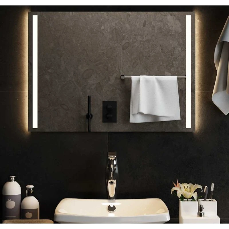 Badeværelsesspejl LED 70x50 cm – IP65 vandtæt, USB