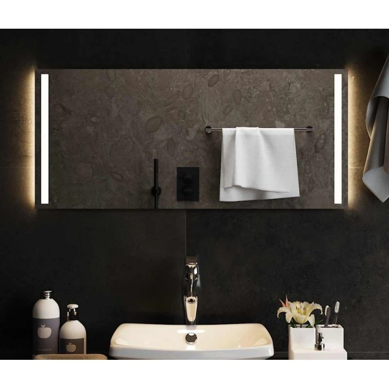 Badeværelsesspejl LED 90x40 cm, IP65, USB