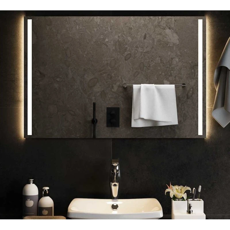 LED badeværelsesspejl 90x60 cm IP65 med USB