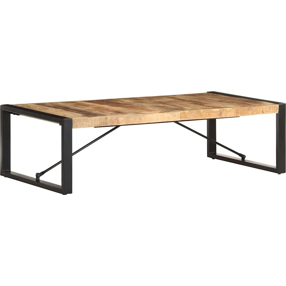 vidaXL Sofabord i ru mangotræ 140x70x40 cm
