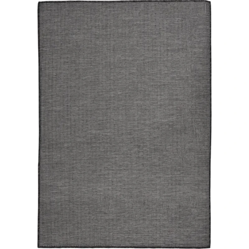 Fladvævet udendørstæppe 160x230 cm - grå