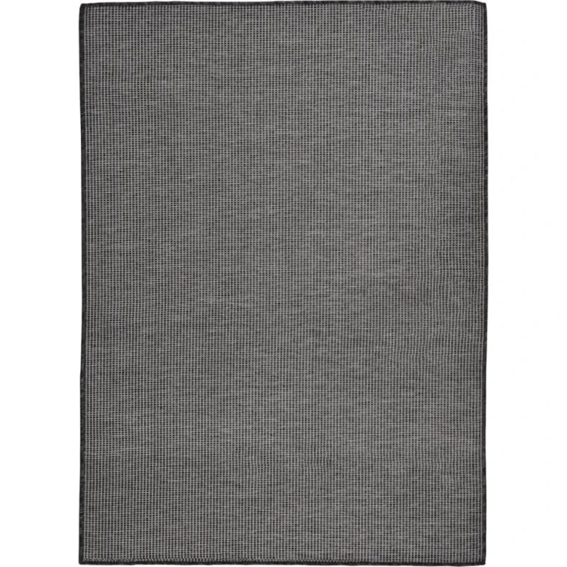 Fladvævet udendørstæppe 200x280 cm – grå, UV-resistent