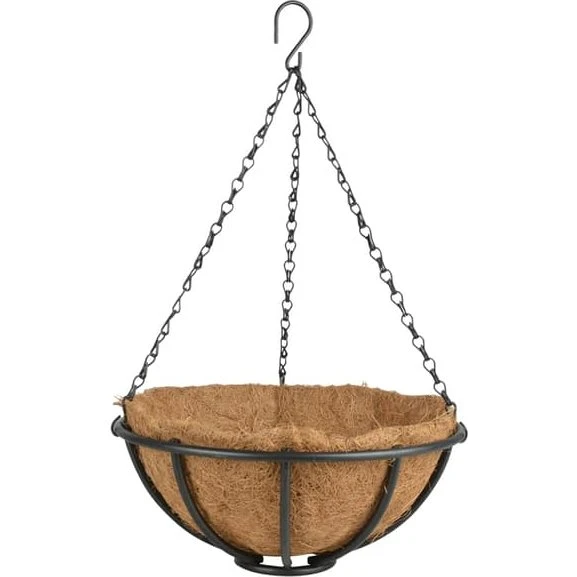 Loft hængende blomsterkurv 30 cm i metal
