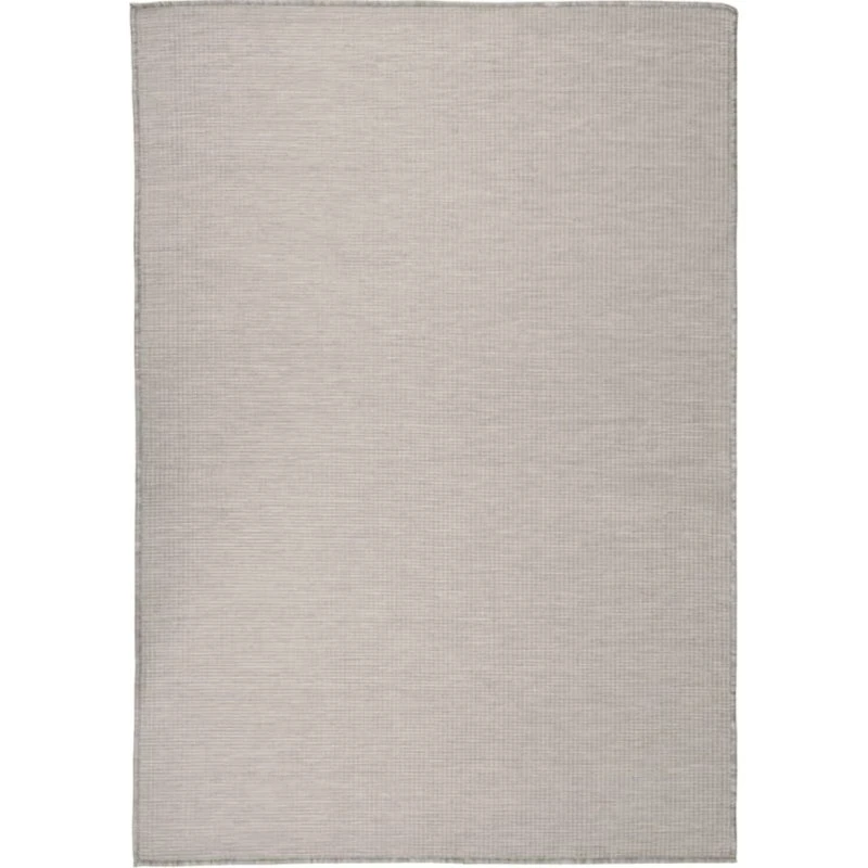 Fladvævet udendørstæppe 160x230 cm – lysegrå