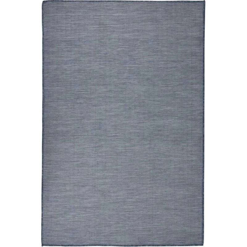 Fladvævet udendørstæppe 120x170 cm – blå