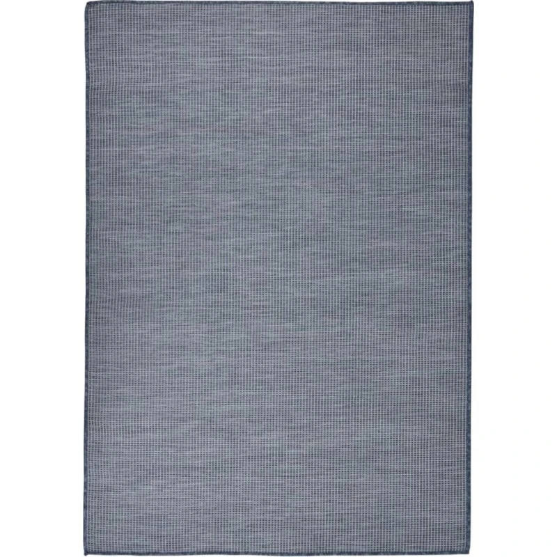 Fladvævet udendørstæppe 160x230 cm, blå (UV-resistent)