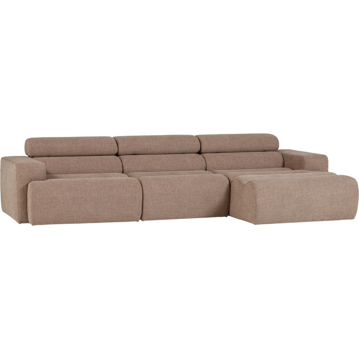 WOOOD Novi Chaiselong Sofa Højre - Taupe Bouclé - 300 cm