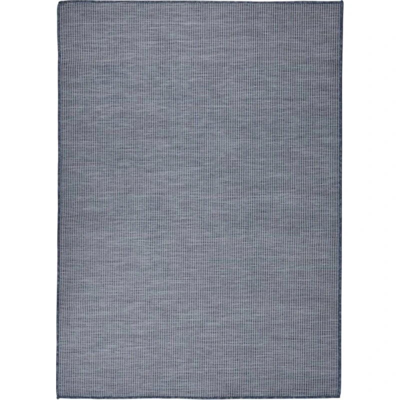 Fladvævet udendørstæppe 200x280 cm blå