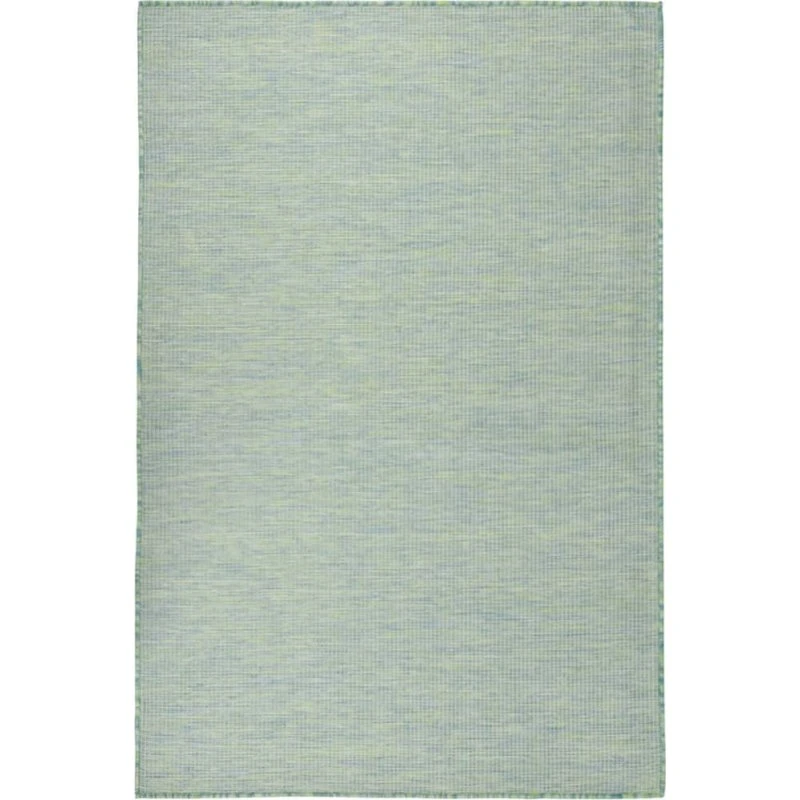 Fladvævet udendørstæppe 120x170 cm - turkis
