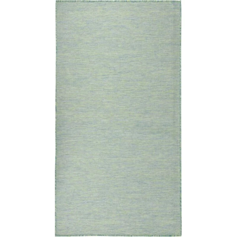 Fladvævet udendørstæppe 140x200 cm, turkis